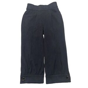 Byron Lars Beauty Mark Midnight Gray Cropped Pants Women's Size 2 NWT